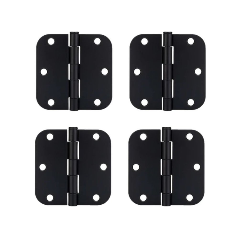 Matte Black Door Hinges (Set of 4)